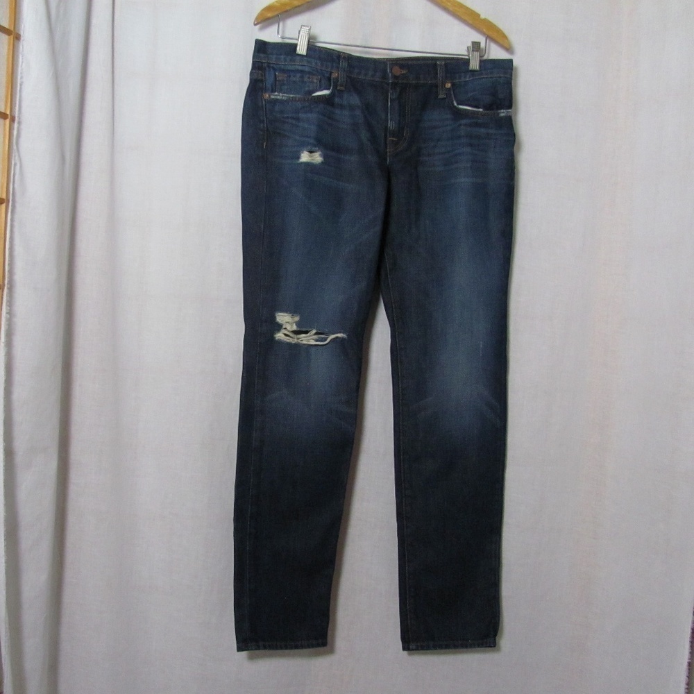 J.Brand Aidan Jeans Sz 28 Ringer Distressed Indigo
